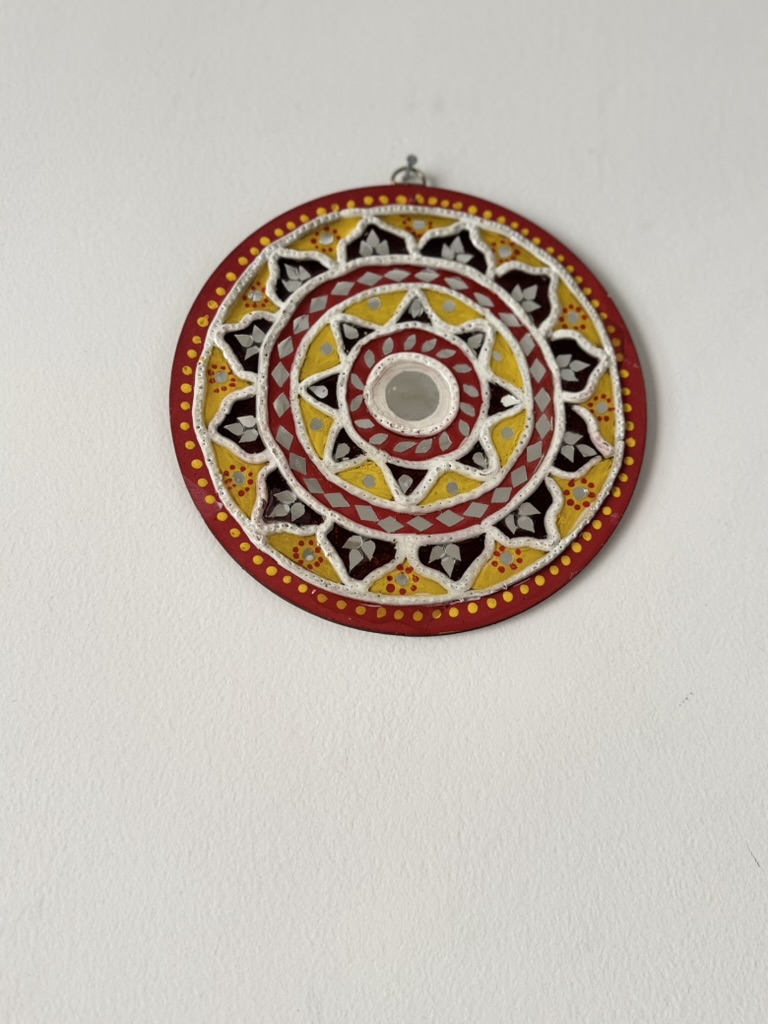 MDF Rangoli - Red & Yellow